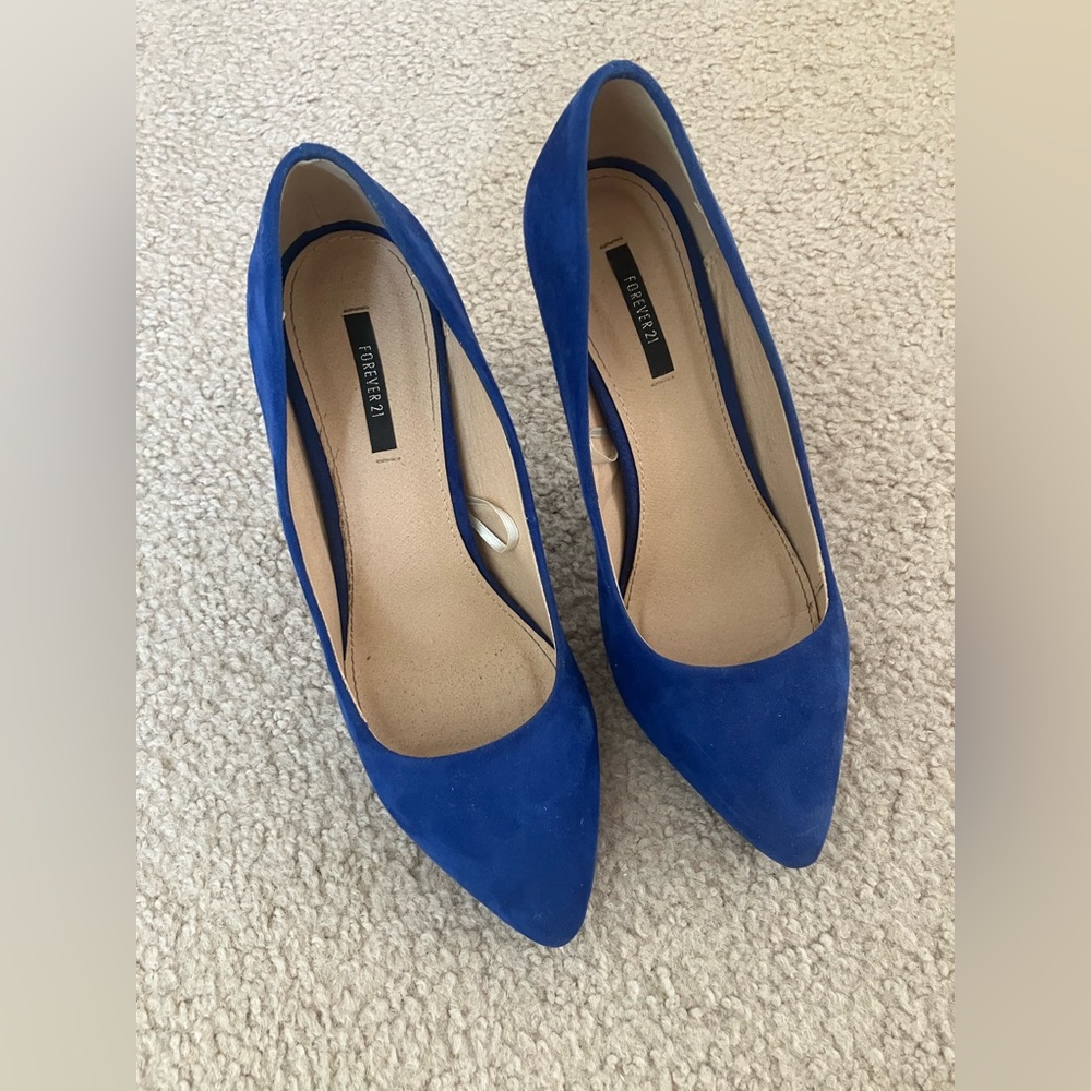 FOREVER 21 cobalt blue 💙 heels